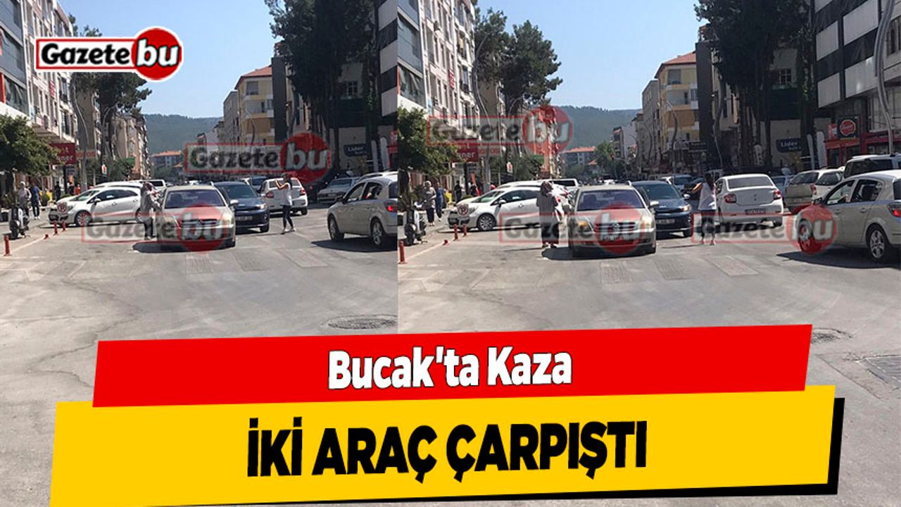 Bucak'ta Kaza; İki Araç Çarpıştı