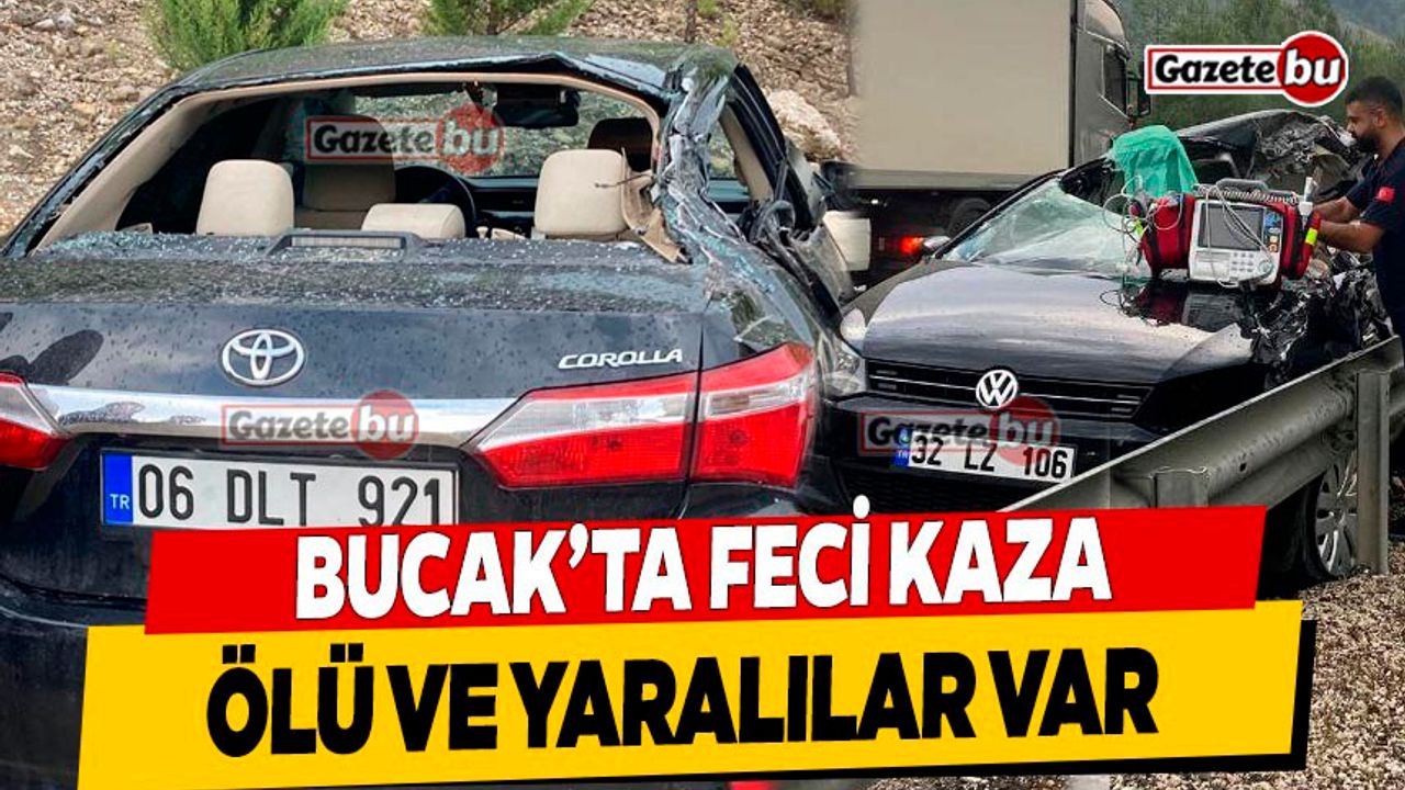 Bucak'ta Feci Kaza; Ölü Ve Yaralılar Var