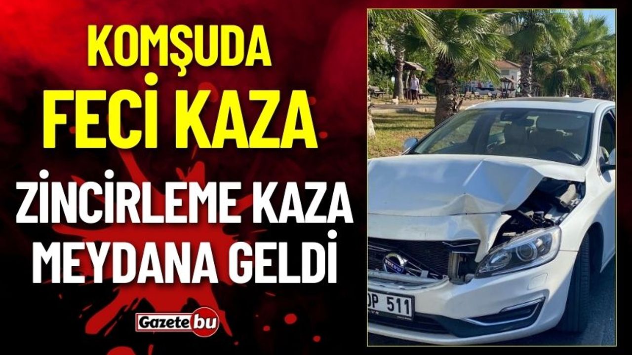 Antalya’da 4 Araç Birbirine Girdi 2 Yaralı Var