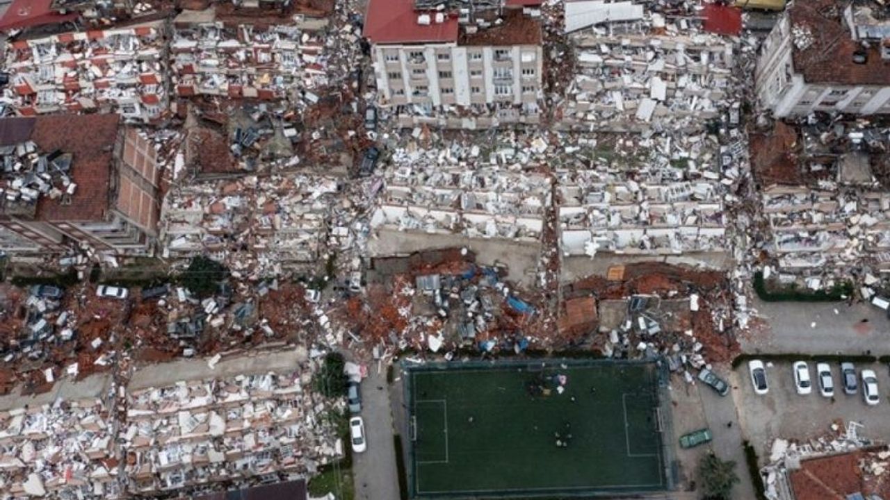 Kahramanmaraş'ta Deprem Sonrası Yıkılan Binalar Drone İle Görüntülendi