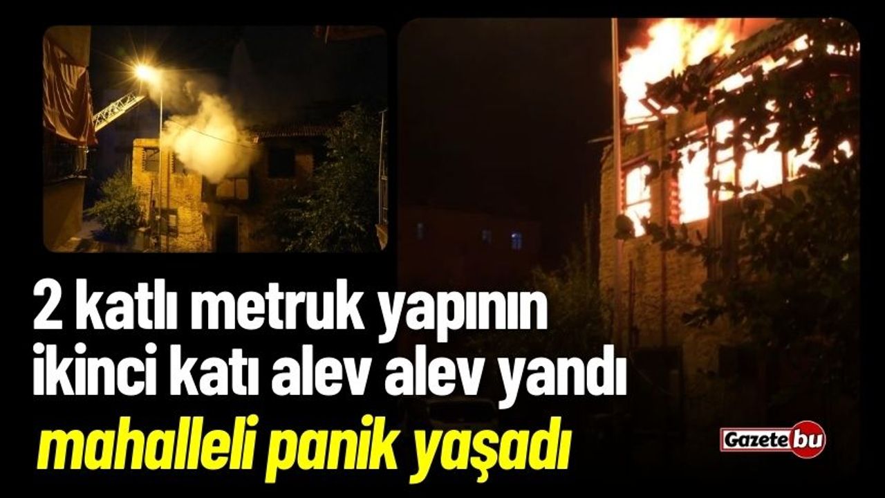Antalya'da Yangın Paniği: Mahalleli Korku Yaşadı