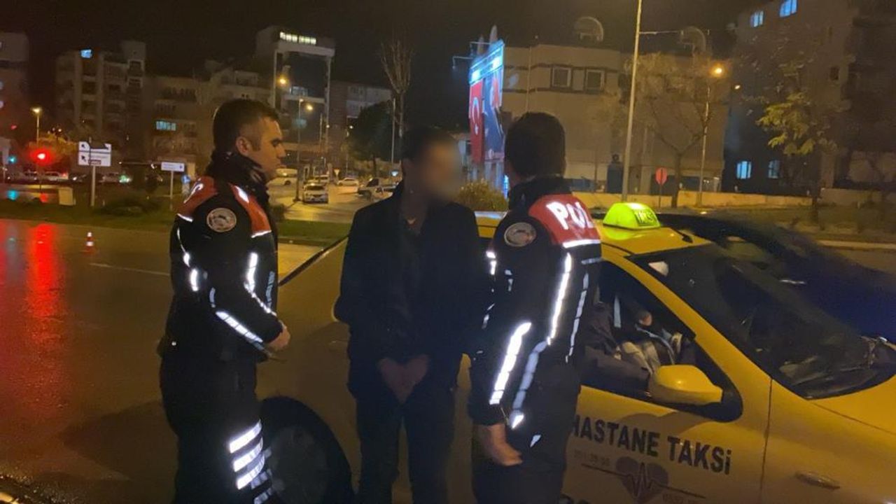 Denizli'de aranan şüpheli takside yakalandı
