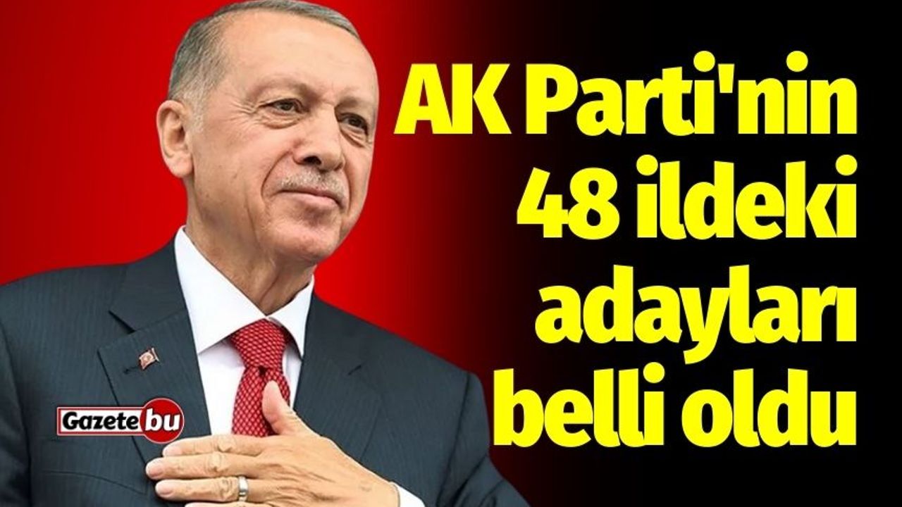 AK Parti'nin 48 İldeki Adayları Belli Oldu! İşte O Adaylar