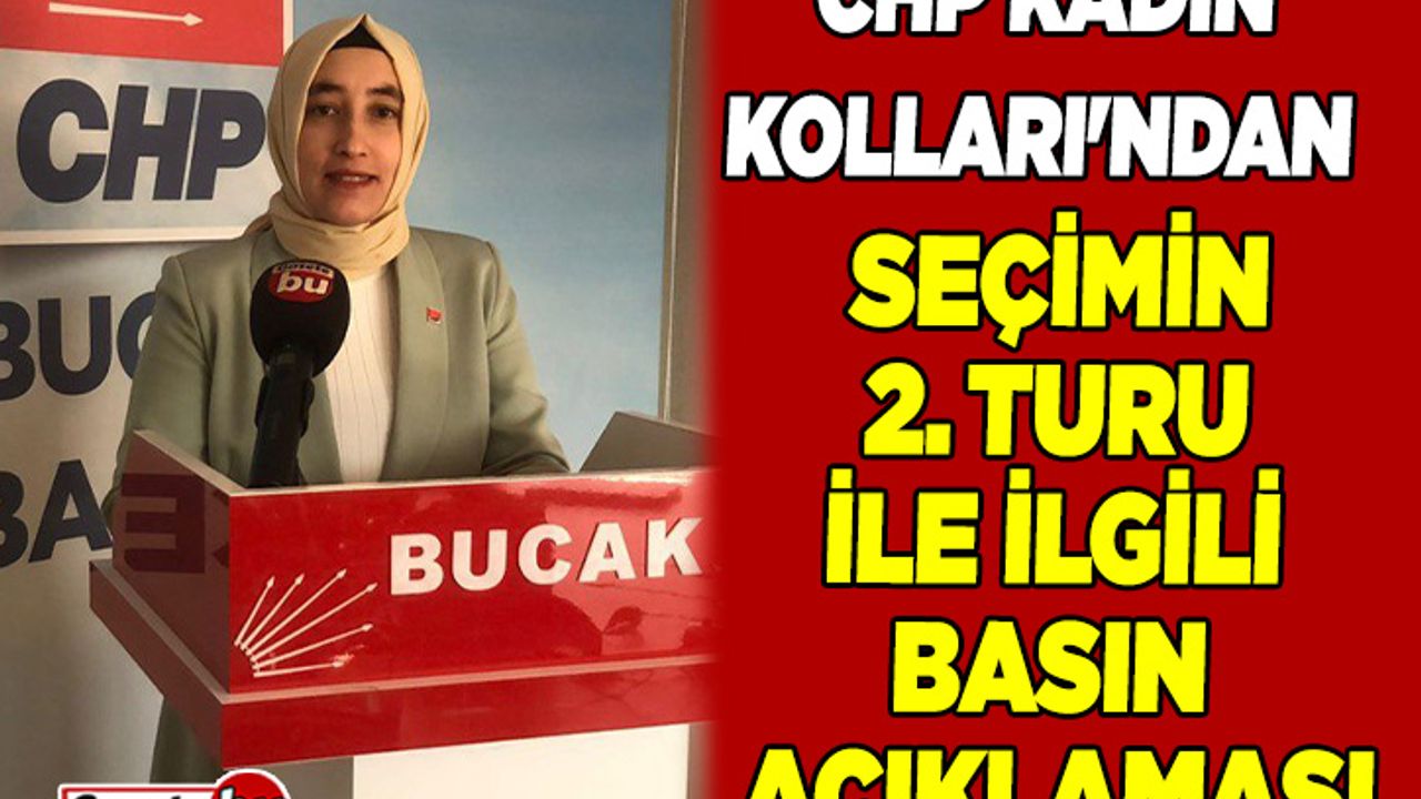 CHP Kadın Kolları'ndan Seçim İle İlgili Basın Açıklaması