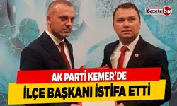 Ak Parti Kemer İlçe Başkanı Mustafa Aktürk İstifa Etti