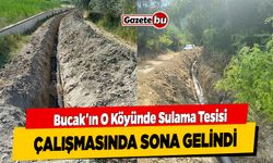 Bucak'ın O Köyünde Sulama Tesisinde Sona Gelindi