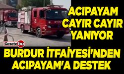 Burdur İtfaiyesi'nden Acıpayam'a Destek