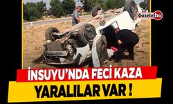 Burdur İnsuyu'nda Direksiyon Hakimiyetini Kaybeden Sürücü Takla Attı