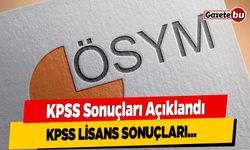 KPSS Sonuçları Açıklandı, KPSS Lisans Sonuçları…