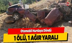 Otomobil Hurdaya Döndü; 1 Ölü, 1 Ağır Yaralı