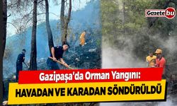 Gazipaşa'da Orman Yangını: Havadan ve Karadan Söndürüldü