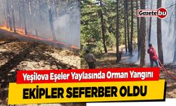 Burdur'da Korkutan Yangın: Ekipler Kısa Sürede Söndürdü