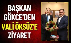 Başkan Gökce'den Vali Öksüz'e Ziyaret