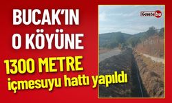 Bucak'ın O Köyüne 1300 Metre İçmesuyu Hattı Yapıldı