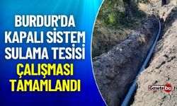 Burdur'da Sulama Tesisi Çalışması Tamamlandı