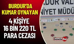 Burdur’da Kumar Baskını: 4 Kişiye 16 Bin 220 TL Ceza Kesildi