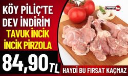 Köy Piliç Bucak'ta İncik Pirzola ve Çıtır İncik Sadece 84,90 TL