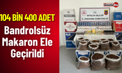 104 bin 400 Adet Bandrolsüz Makaron Ele Geçirildi