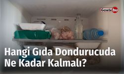 Hangi Gıda Dondurucuda Ne Kadar Kalmalı?