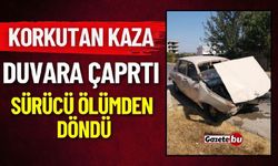 Korkutan Kaza: Duvara Çarptı, Ölümden Döndü