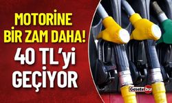 Bu gece motorine bir zam daha! 40 TL'yi gördü...