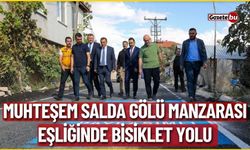 Muhteşem Salda Gölü Manzarası Eşliğinde Bisiklet Yolu