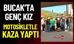 Bucak'ta Genç Kız Motosikletiyle Kaza Yaptı