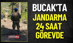 Bucak'ta Jandarma Ekipleri 24 Saat Görevde