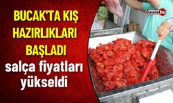 Bucak'ta Kış Hazırlıkları Başladı Salça Fiyatları Yükseldi