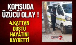 Komşuda Üzücü Haber : 4. Kattan Düştü Hayatını Kaybetti