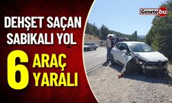 Dehşet Saçan Sabıkalı Yol: 6 Araç, 6 Yaralı!