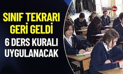 Bakan Açıkladı : Liselerde Sınıf Tekrar Geri Geldi