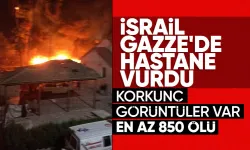 İsrail yine içinde hastalar olan hastaneyi bombaladı