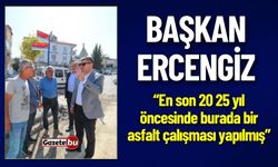 Başkan Ali Orkun Ercengiz, Asfalt Çalışmalarını İnceledi