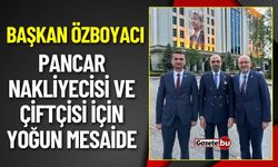 Başkan Özboyacı Pancar Nakliyecisi Ve Çiftçisi İçin Yoğun Mesaide