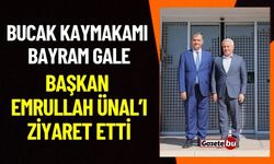 Kaymakam Bayram Gale Başkan Emrullah Ünal'ı Ziyaret Etti