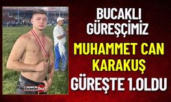 Bucaklı Muhammet Can Karakuş, Aksu Yağlı Pehlivan Güreşleri'nde birinci oldu