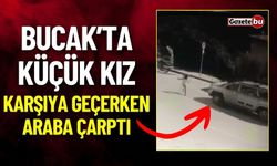 Bucak'ta Küçük Kız Karşıya Geçerken Araba Çarptı