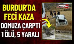 Burdur'da Otomobil Domuza Çarptı: 1 Ölü 5 Yaralı