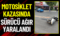 Motosiklet Kazasında Sürücü Ağır Yaralandı