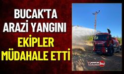 Bucak'ta Arazi Yangını Ekipler Müdahale Etti