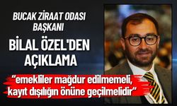 Bucak Ziraat Odası Başkanı Bilal ÖZEL'den Açıklama