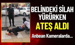 Belindeki Silah Yürürken Ateş Aldı! Anbean Kameralarda...