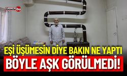 Böyle Aşk Görülmedi ! Eşi Üşümesin Diye Bakın Ne Yaptı