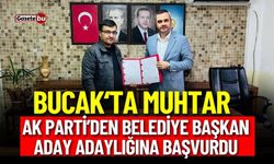 Bucak'ta Muhtar, Belediye Başkan Aday Adaylığını Açıkladı