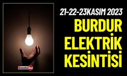 Burdur'da Elektrik Kesintisi (21-22-23 Kasım 2023)