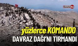 Isparta'da Komandolar Davraz Dağı'na Tırmandı