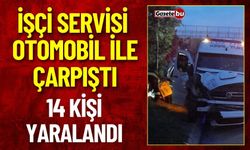 Kocaeli'de İşçi Servisi ile Otomobil Çarpıştı: 14 Yaralı