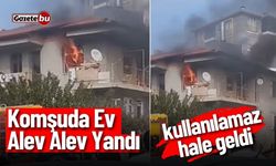 Komşuda 3 Katlı Bina Alev Alev Yandı