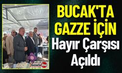 Bucak'ta Gazze İçin Hayır Çarşısı Açıldı